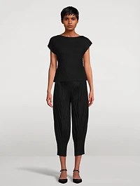 Linen Like Pleats Pants