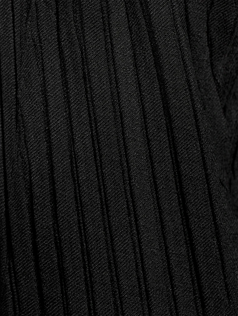 Linen Like Pleats Pants