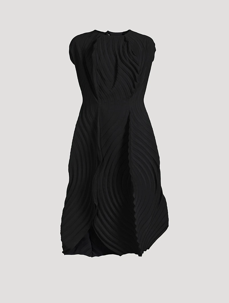 Resonant Pleats Midi Dress