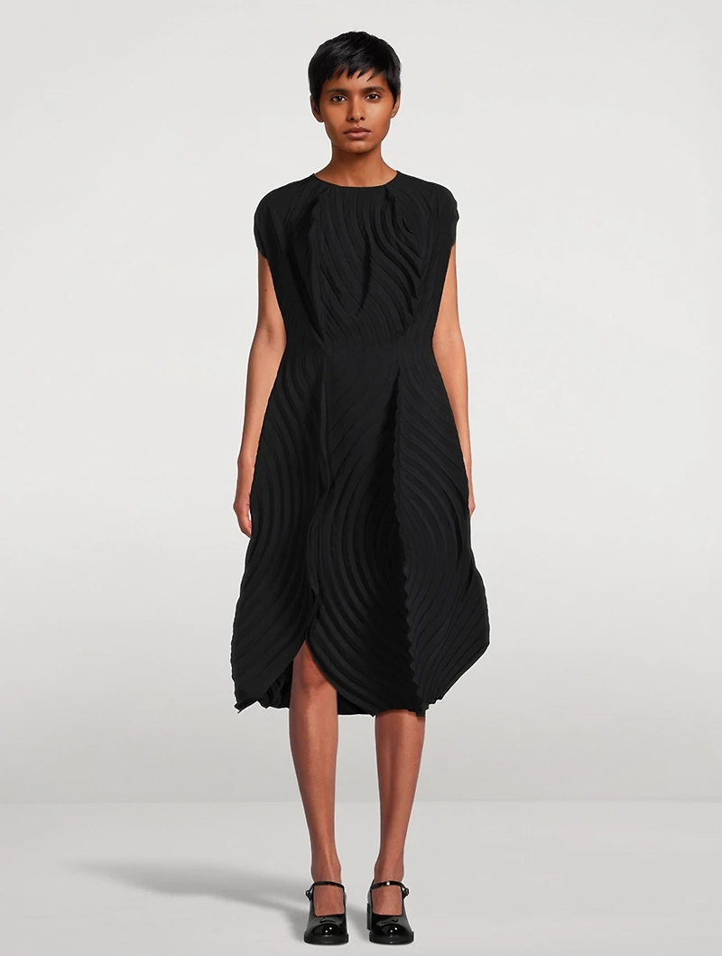 Resonant Pleats Midi Dress