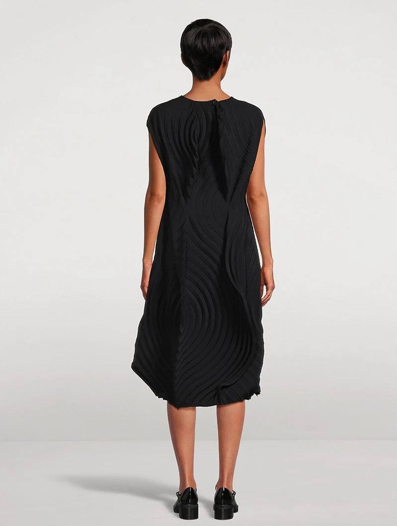 Resonant Pleats Midi Dress