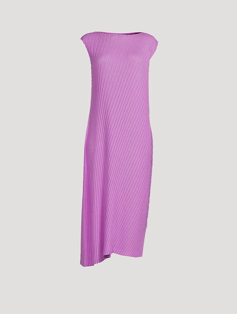 Linen Like Pleats Dress