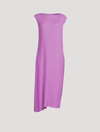 Linen Like Pleats Dress