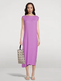 Linen Like Pleats Dress