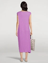Linen Like Pleats Dress