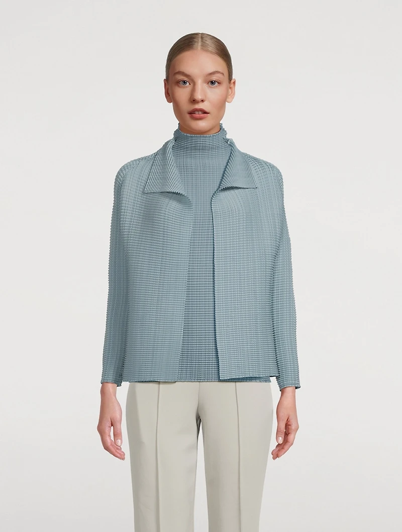 Wooly Pleats Cardigan