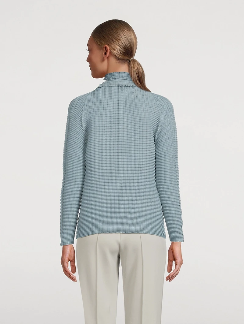 Wooly Pleats Cardigan
