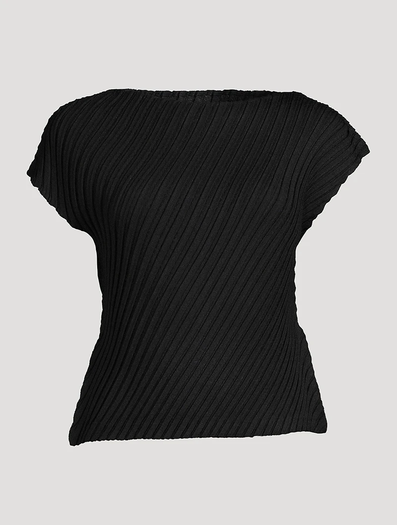 Linen Like Pleats Top
