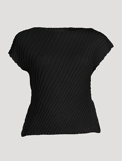 Linen Like Pleats Top