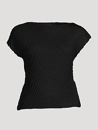 Linen Like Pleats Top