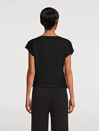 Linen Like Pleats Top