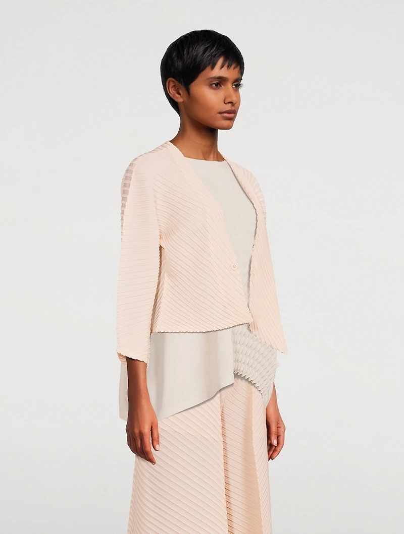 Plaster Pleats Cardigan