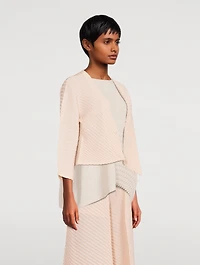 Plaster Pleats Cardigan