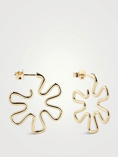 Small 9K Gold B Earrings