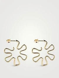 Small 9K Gold B Earrings
