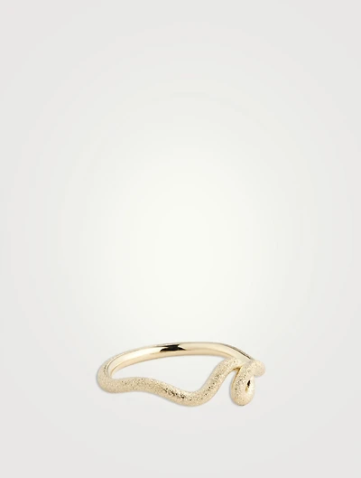 9K Gold Wave Stacking Ring