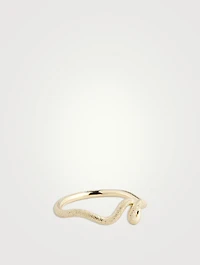 9K Gold Wave Stacking Ring