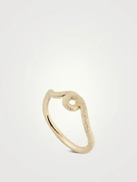 9K Gold Wave Stacking Ring