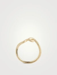 9K Gold Wave Stacking Ring