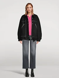 Cashmere Reversible Ribbed Polo Sweater