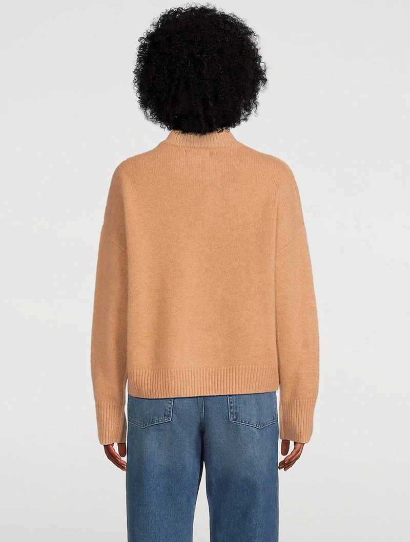 Super Luxe Cashmere Mockneck Sweater