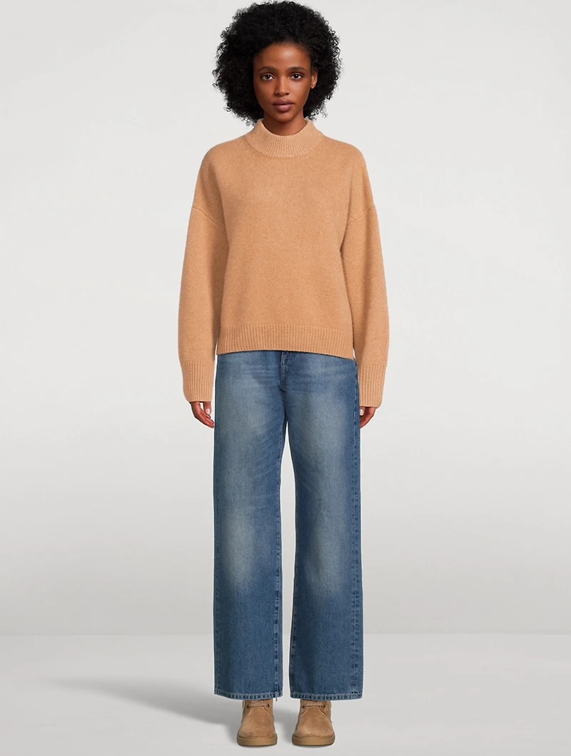 Super Luxe Cashmere Mockneck Sweater