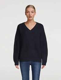 Super Luxe Cashmere Fisherman Sweater