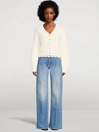 Super Luxe Cashmere Fisherman Cropped Cardigan
