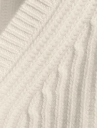 Super Luxe Cashmere Fisherman Cropped Cardigan