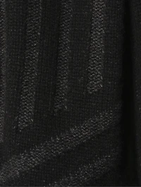 Wool Cashmere Pleat Knit Cardigan