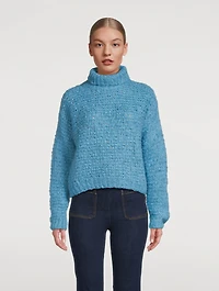 Bouclé Turtleneck Sweater