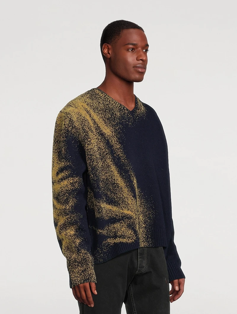 Sandstorm Wool V-Neck Sweater