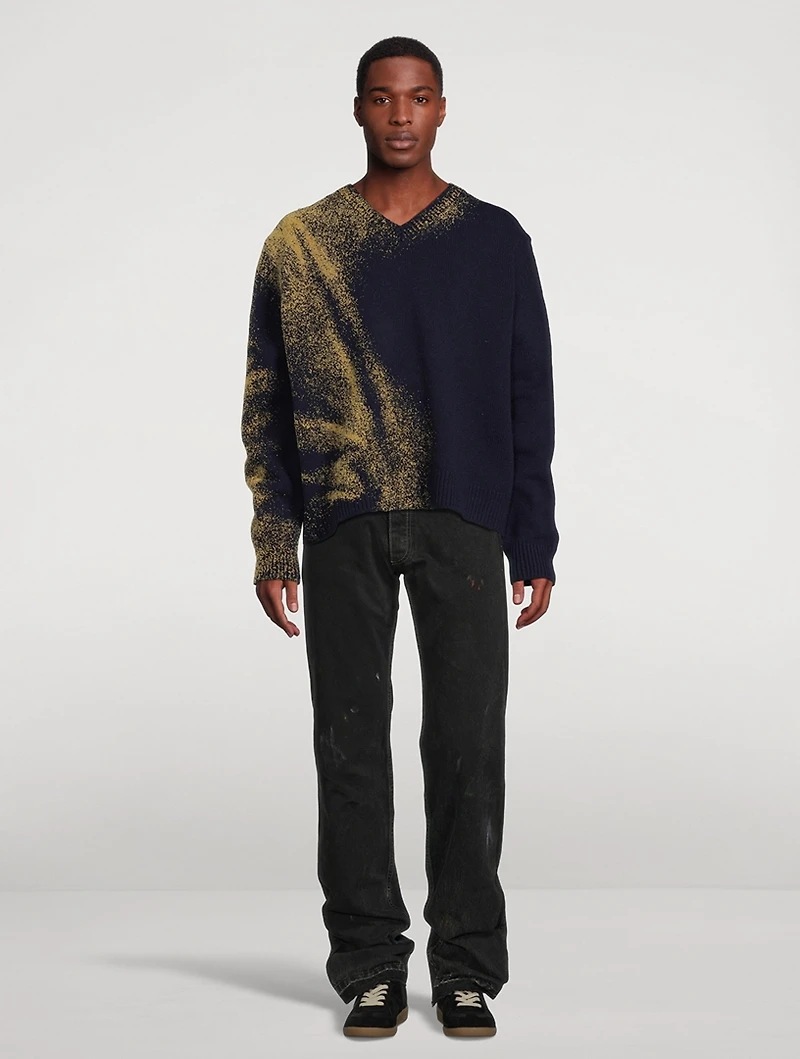 Sandstorm Wool V-Neck Sweater