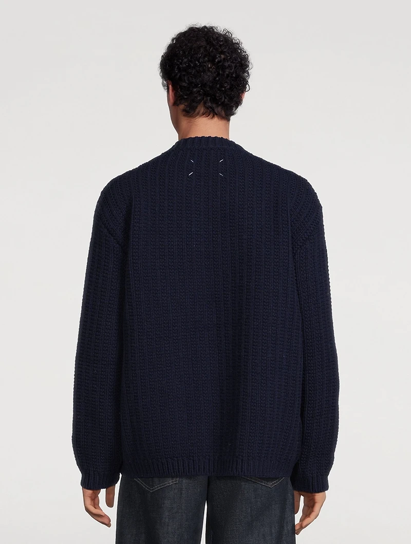 Wool Zip Cardigan