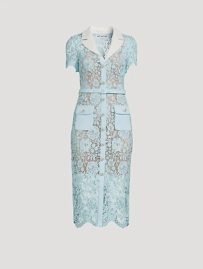 Cord Lace Shirt Dress