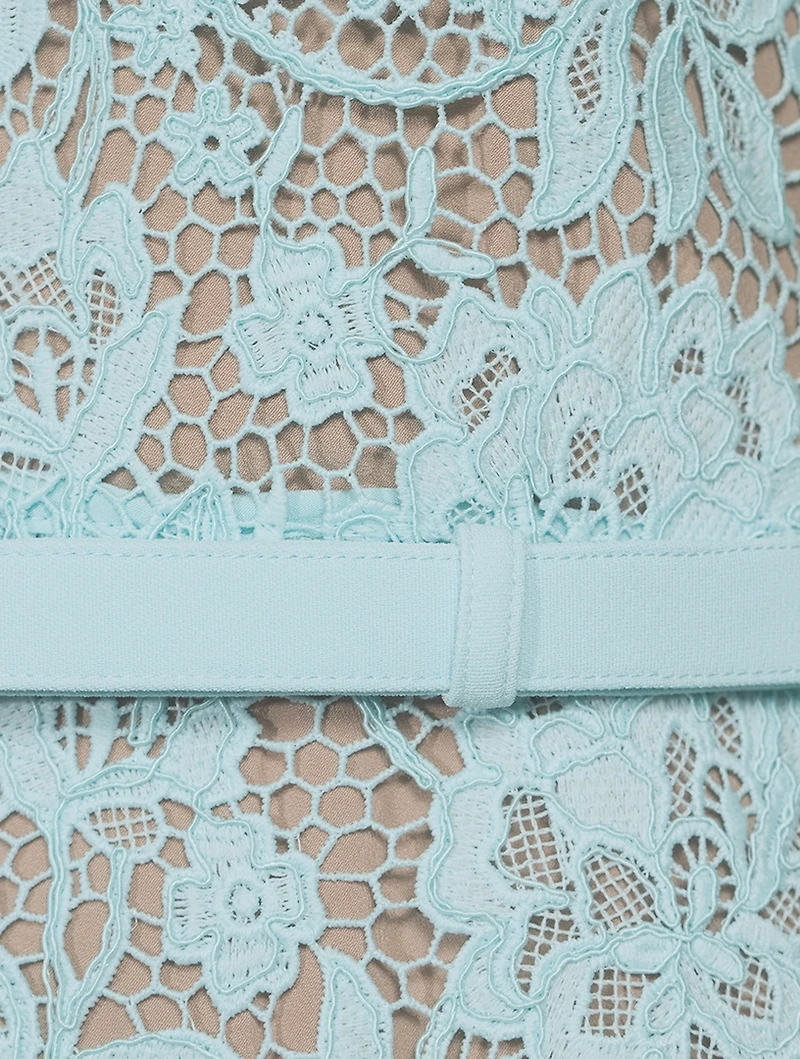 Cord Lace Shirt Dress