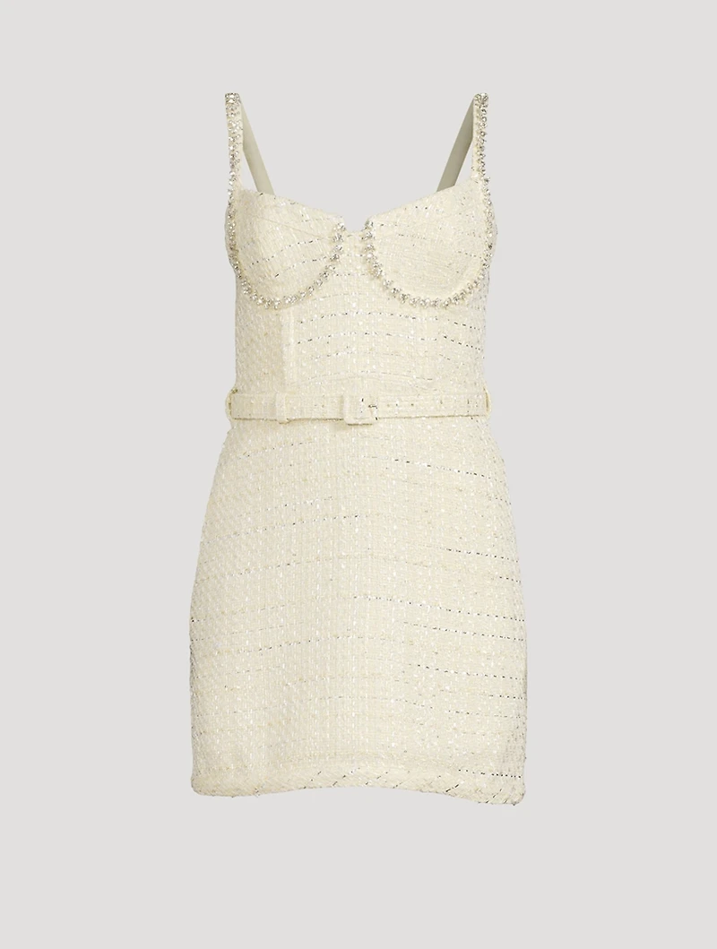Boucle Diamante Mini Dress