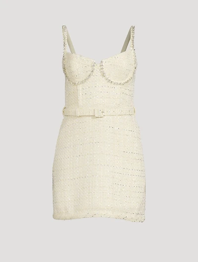 Boucle Diamante Mini Dress