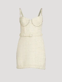 Boucle Diamante Mini Dress