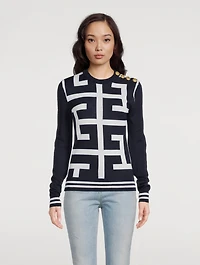 Maxi Monogram Wool Sweater