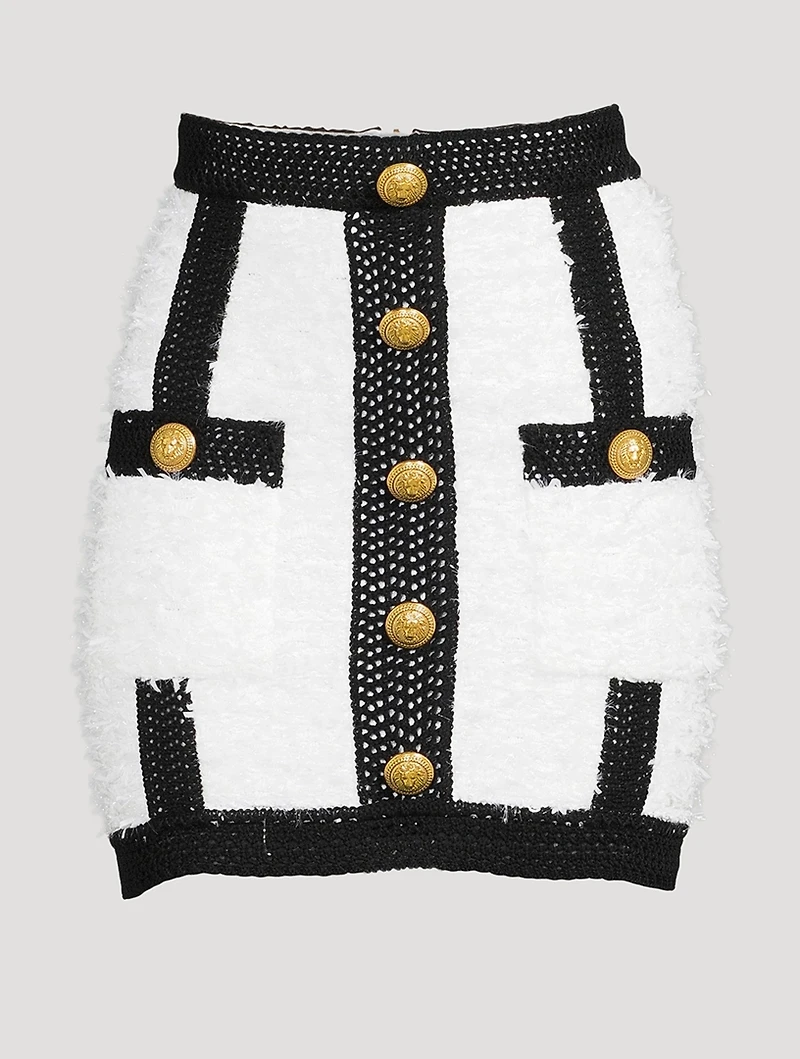 Tweed High-Waisted Mini Skirt