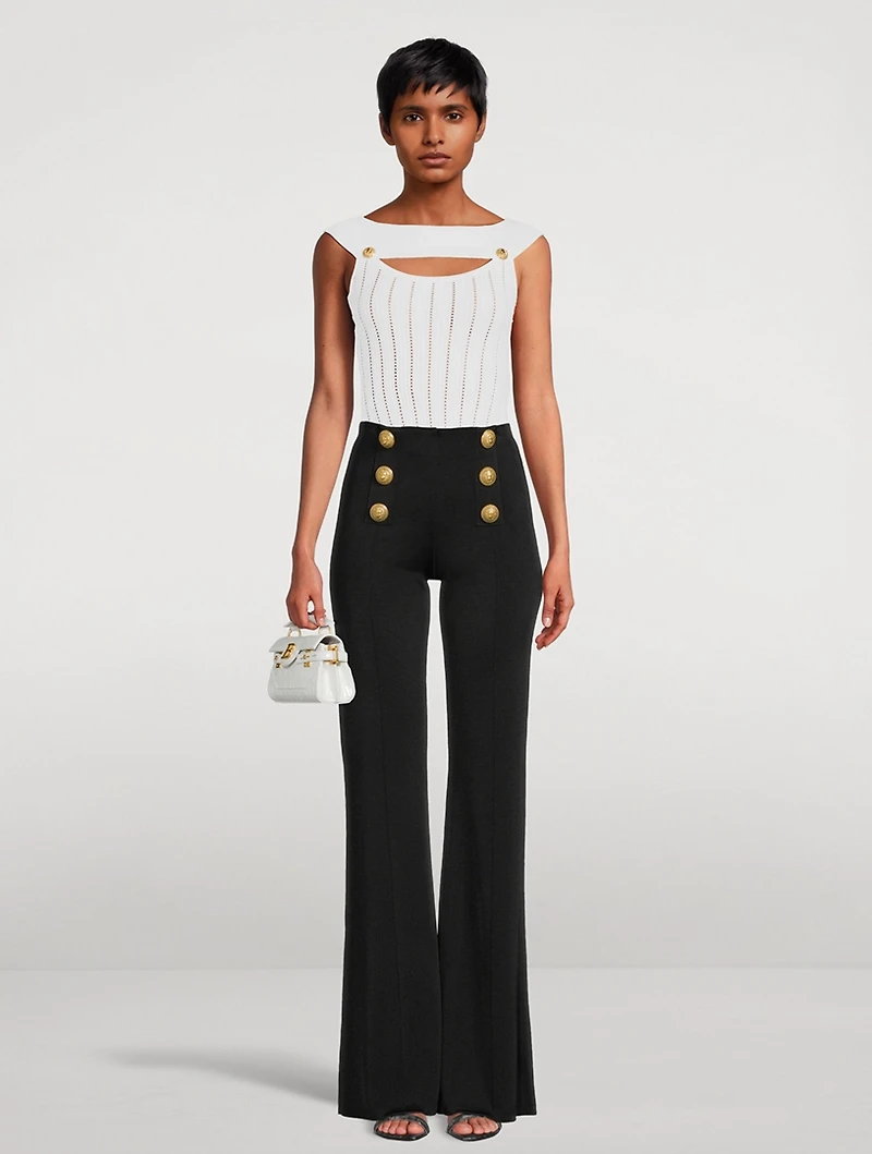 High-Waisted Flared Pants