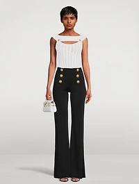 High-Waisted Flared Pants