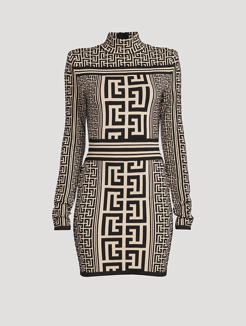 Monogram Knit Mini Dress