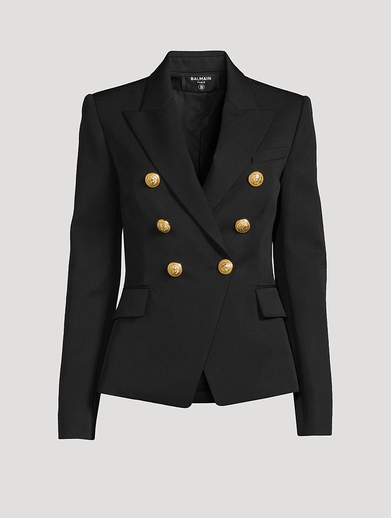 Wool Double-Breasted Blazer