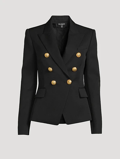 Wool Double-Breasted Blazer
