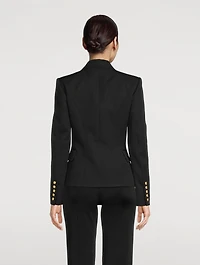 Wool Double-Breasted Blazer