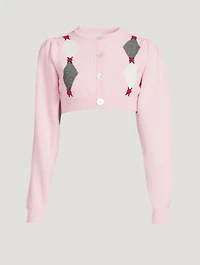 Cropped Wool Cardigan