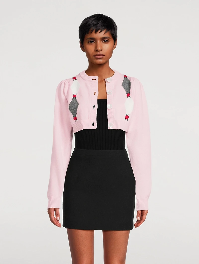 Cropped Wool Cardigan