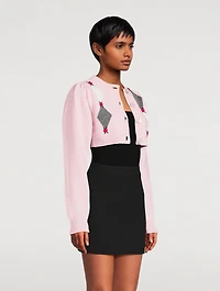Cropped Wool Cardigan